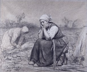 Jules Breton Repose Wandbild