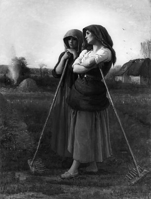 Jules Breton The Close of Day Wandbild