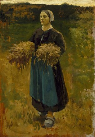Jules Breton The Gleaner Wandbild