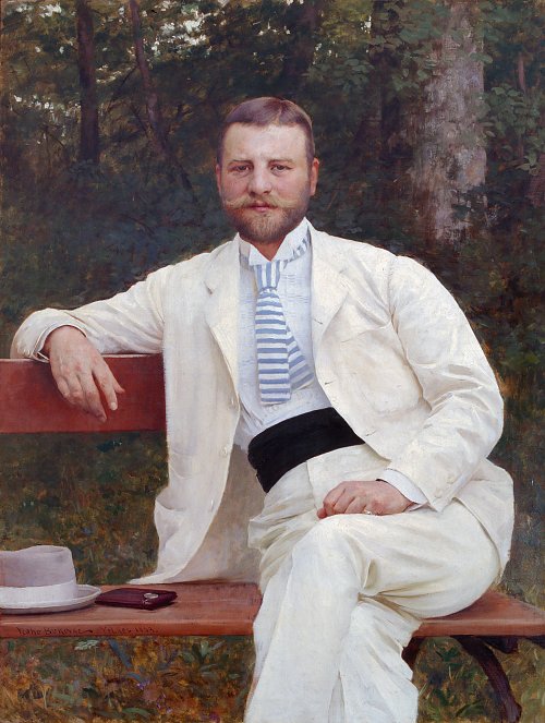 Vlaho Bukovac Gustav Pongratz Wandbild