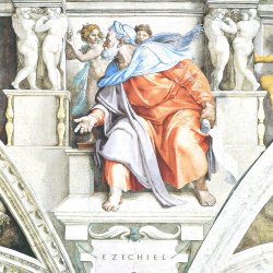 Michelangelo-Buonarroti-Sixtinische-Kapelle-Sibyllen-und-Propheten-Der-Prophet-Ezechiel