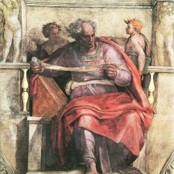 Michelangelo-Buonarroti-Sixtinische-Kapelle-Sibyllen-und-Propheten-Der-Prophet-Joel-Detail