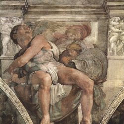 Michelangelo-Buonarroti-Sixtinische-Kapelle-Sibyllen-und-Propheten-Der-Prophet-Jonas