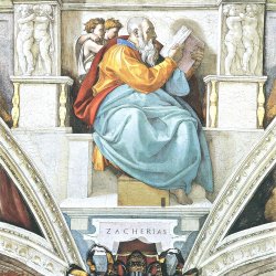 Michelangelo-Buonarroti-Sixtinische-Kapelle-Sibyllen-und-Propheten-Der-Prophet-Zacharias
