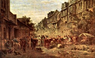Anton Burger Haeuserrueckseiten der Judengasse