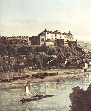 Canaletto II Ansicht von Pirna Detail 1 Wandbild