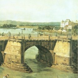 Canaletto-II-Aufgang-zur-Augustusbruecke-im-Hintergrund-die-Elblandschaft-mit-der-Loessnitz-2