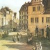 Canaletto-II-Das-Alte-Gewandhaus-mit-Staffelgiebel-dahinter-die-Buergerhaeuser-der-Pirnaischen-Gasse