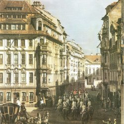 Canaletto-II-Die-Rampische-Gasse-bis-zum-Kurlaender-Palais-und-die-Garde-du-Corps