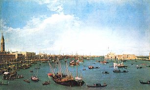 Canaletto Bacino di S Marco Blick nach Osten Wandbild