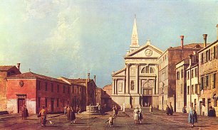 Canaletto Campo e la Chiesa di San Francesco della Vigna Wandbild