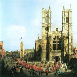 Canaletto Die Prozession der Ritter des Bades Wandbild
