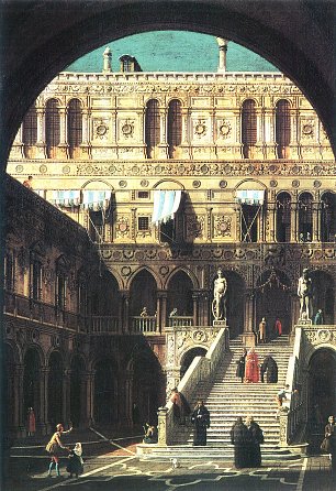 Canaletto Die Scala die Giganti Wandbild