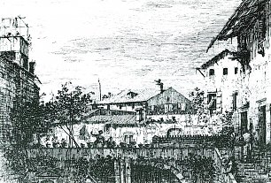 Canaletto Die Terrasse Wandbild