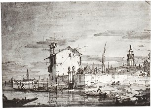 Canaletto Insel in den Lagunen Wandbild