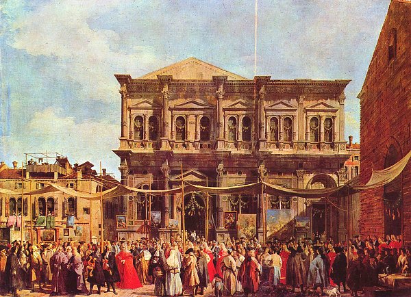 Canaletto La Festa di San Rocco Wandbild