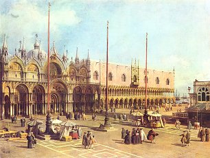 Canaletto La Piazza San Marco Wandbild