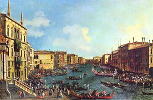 Canaletto La Regata Vista da CaFoscari Wandbild