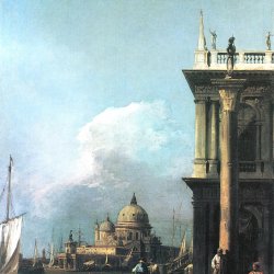 Canaletto-Muendung-des-Canal-Grande-Blick-von-der-Piazzetta-aus