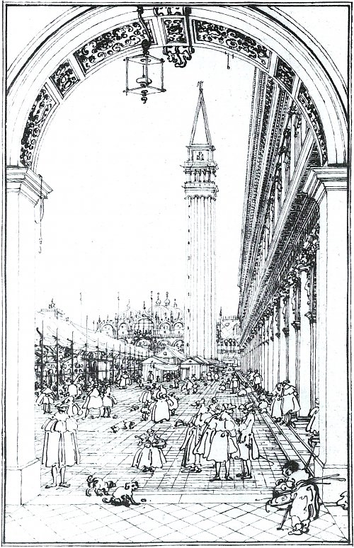 Canaletto Piazza di S Marco Blick nach Osten Wandbild