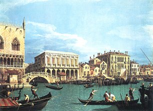 Canaletto Vedute der Riva degli Schiavoni vom Bacino di St Marco Wandbild