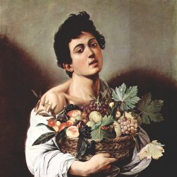 Michelangelo-Caravaggio-Knabe-mit-Fruchtkorb
