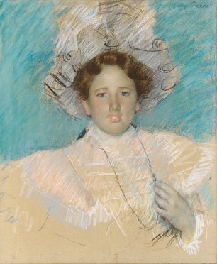 Mary Cassatt Adaline Havemeyer in a White Hat Wandbild