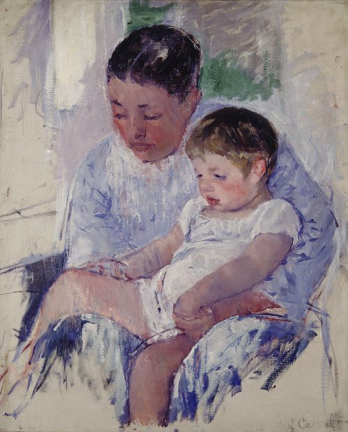 Mary Cassatt Jenny and Her Sleepy Child Wandbild