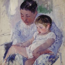 Mary-Cassatt-Jenny-and-Her-Sleepy-Child