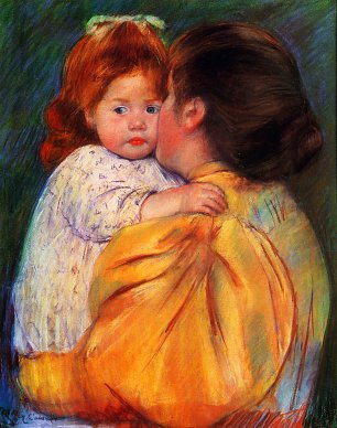 Mary Cassatt Mary Maternal Kiss Wandbild