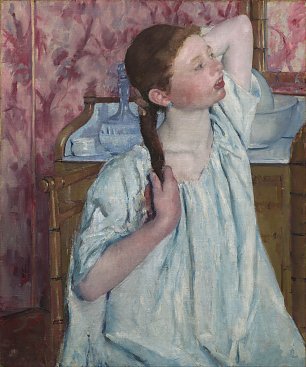 Mary Cassatt Mary_Cassatt_ _Girl Arranging Her Hair Wandbild