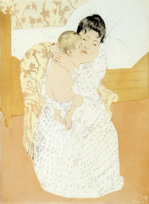 Mary Cassatt Maternal Caress Wandbild