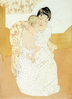 Mary Cassatt Maternal Caress Wandbild