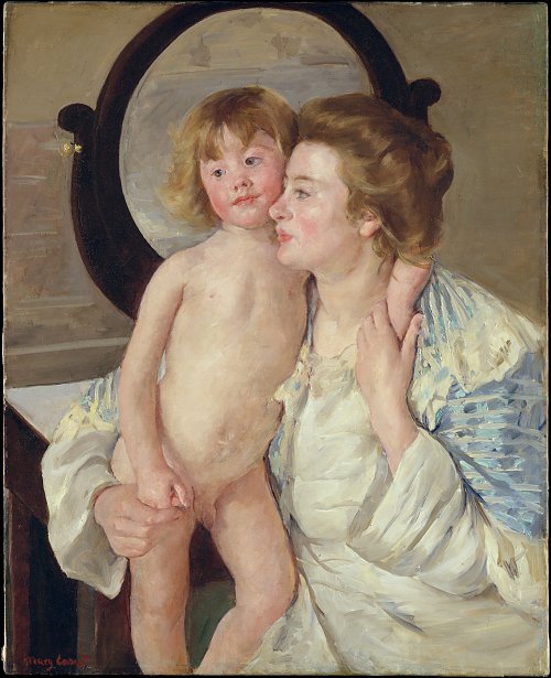 Mary Cassatt Mother with Child Wandbild