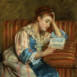 Mary-Cassatt-Mrs.-Duffee-Seated-on-a-Striped-Sofa