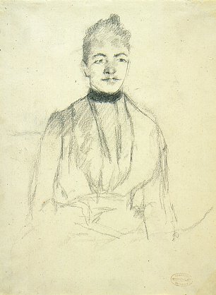 Mary Cassatt Portrait of a Woman Wandbild