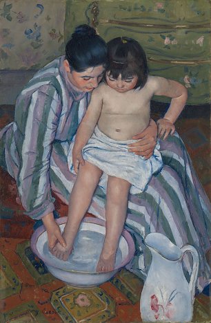 Mary Cassatt The Child's Bath Wandbild