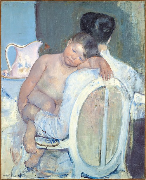 Mary Cassatt Woman Sitting with a Child in Her Arms Wandbild