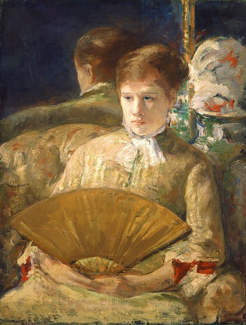 Mary Cassatt Woman with a Fan Wandbild