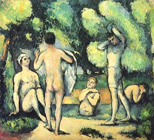 Paul Cezanne Badende 2 Wandbild