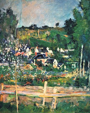 Paul Cezanne Blick auf Auvers sur Oise Der Zaun Wandbild