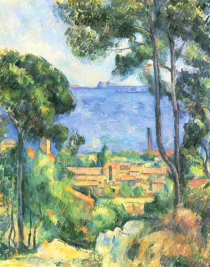 Paul Cezanne Blick auf L Estaque und das Chateaux d If Wandbild