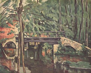 Paul Cezanne Bruecke im Wald Wandbild