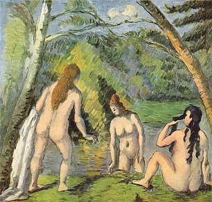Paul Cezanne Drei badende Frauen Wandbild