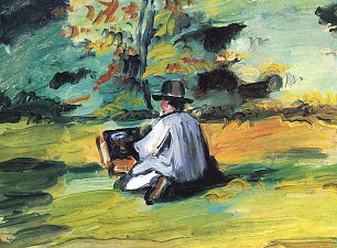 Paul Cezanne Ein Maler bei der Arbeit Wandbild