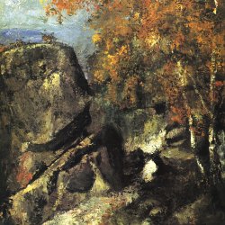 Paul-Cezanne-Felsen-im-Wald-von-Fontainebleau