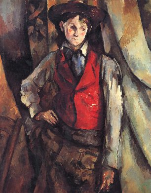 Paul Cezanne Knabe mit roter Weste 3 Wandbild