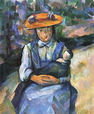 Paul Cezanne Maedchen mit Puppe Wandbild