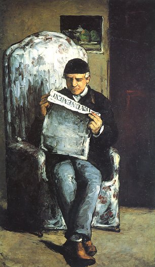 Paul Cezanne Portrait des Louis Auguste Cezanne Wandbild