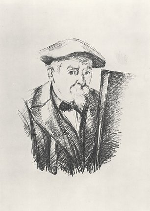 Paul Cezanne SelbstPortrait vor der Staffelei Wandbild